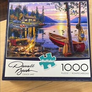 Buffalo Canoe Lake Jigsaw Puzzle - 1000 Pieces